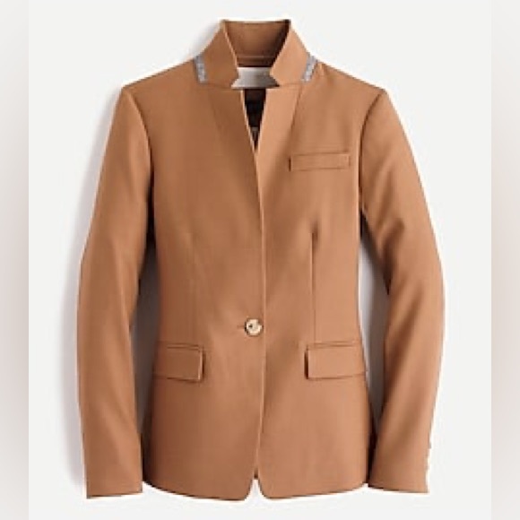 SOLD⭐️BNWOT Trendy JCREW Regent luxury wool equestrian boho blazer w countryvibe - Picture 4 of 15